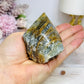 Natural Blue Onyx | Banded Calcite Rough Polished Top 221g
