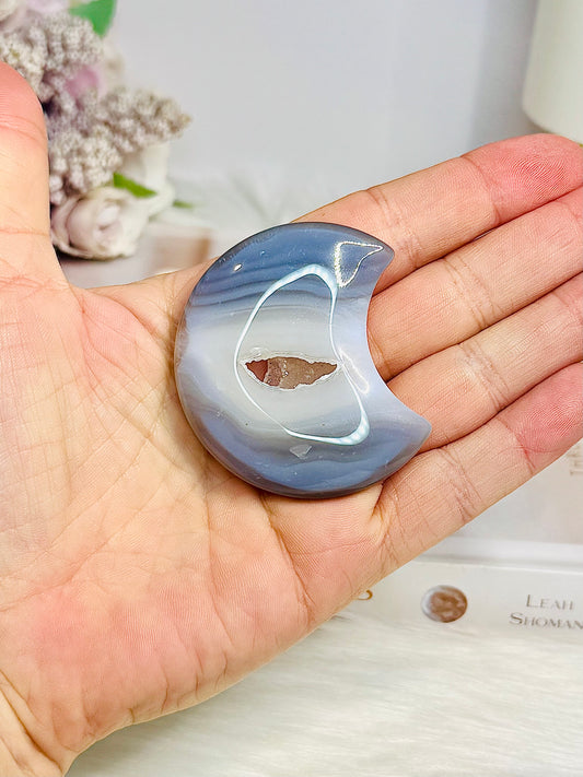 Druzy Agate Moon 5.5cm