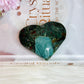 Bloodstone Carved Heart 7cm