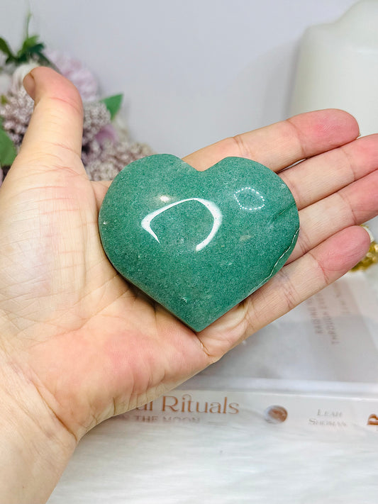 Amazonite Puffy Heart 7cm
