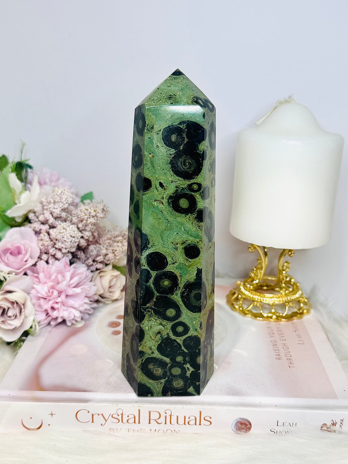Large Green Kambaba Jasper Tower 19cm