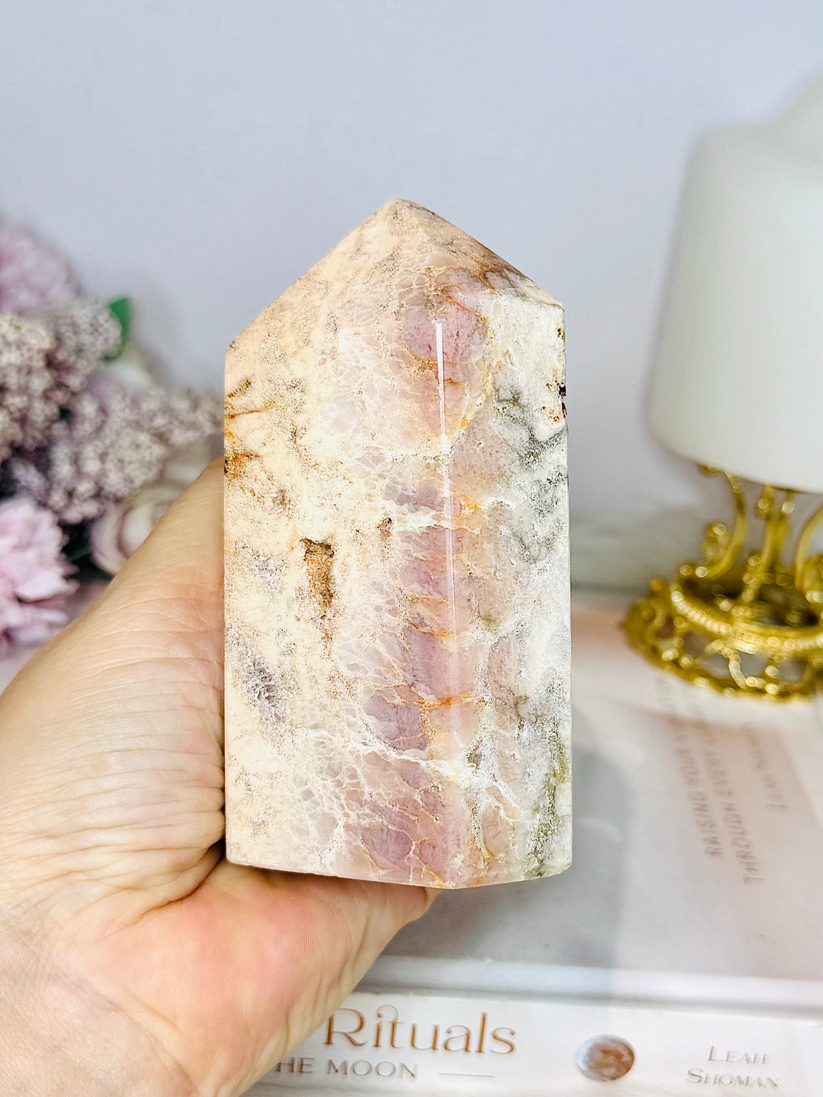 Chunky Pink Amethyst Druzy Tower 11cm 460g