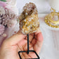 Pink Amethyst Natural Geode Cluster On Stand