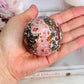 My Favourite!!!! Incredible Pink Leopard Skin Jasper Sphere on Stand 6.5cm