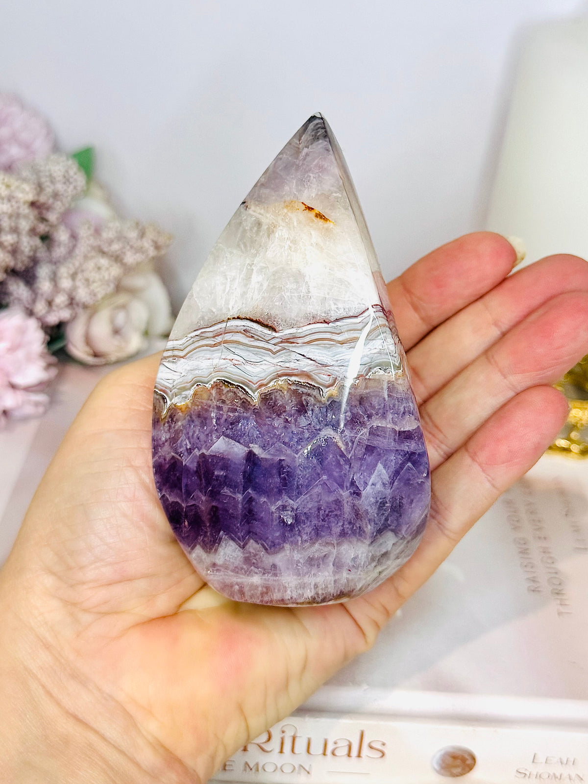 Chevron Amethysy Freeform 11cm 360g