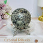 Agate Sphere On Stand 308g