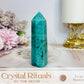 High Grade Amazonite with Smokey Quartz Tower 9cm