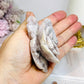 Flower Agate Carved Rose on Stand 8.5cm