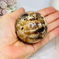 Chocolate Calcite Sphere on Stand 216g