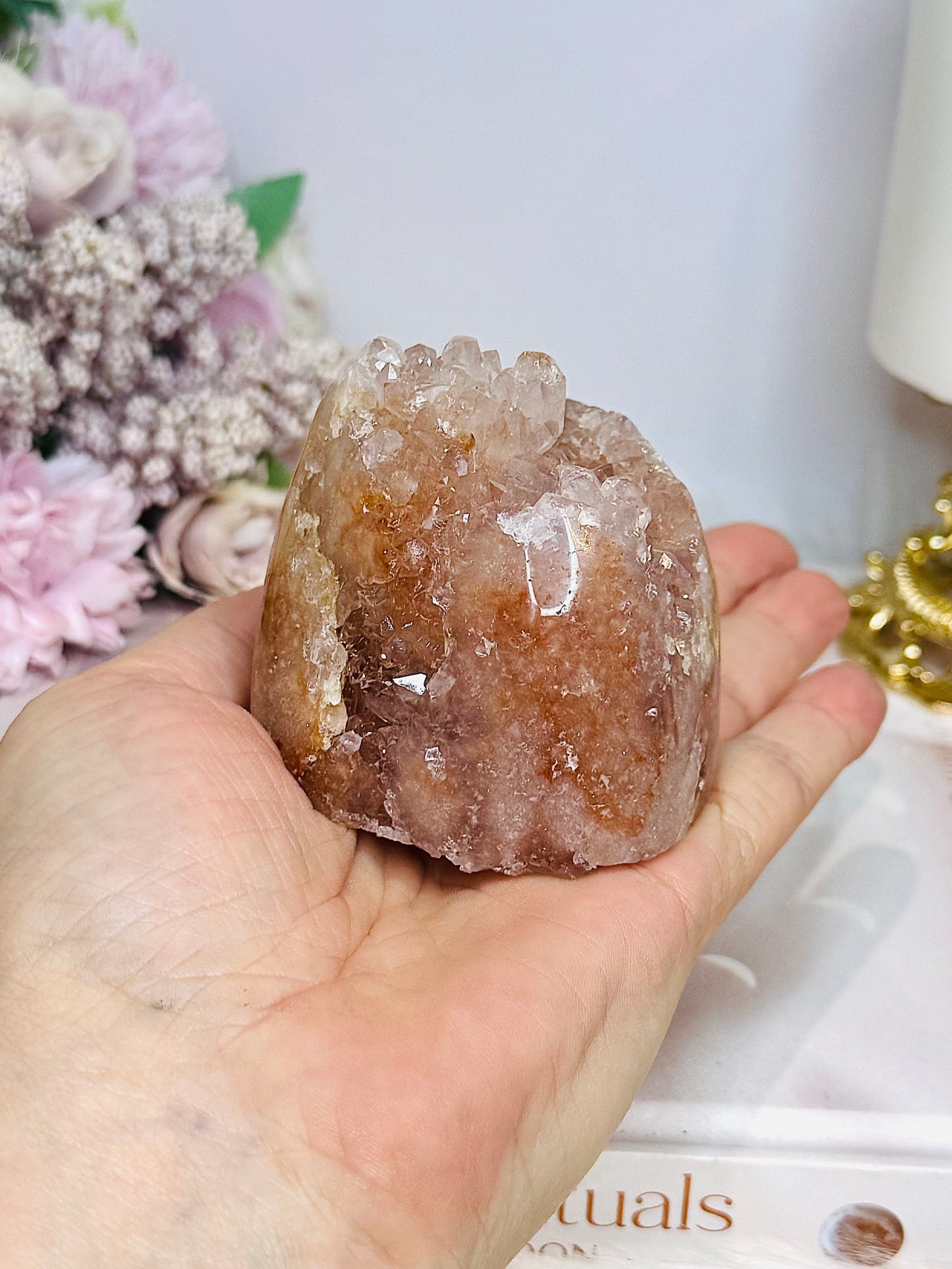 Pink Amethyst Druzy Freeform 307g