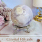 Gorgeous Large 392gram Pink Amethyst Druzy Sphere on Stand From Argentina