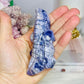 Carved Tiffany Stone Crocodile 11cm
