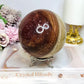 Large Chocolate Calcite Sphere On Stand 1.3KG