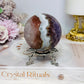 Large Crazy Lace Agate Sphere on Stand 378g