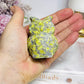 Serpentine Jade Carved Owl 6cm