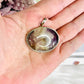 Pretty Amethyst Silver Plated Pendant In Gift Bag