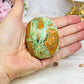 Chunky Large Smithsonite Palm Stone (Stand is display only)