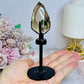 High Grade Smokey Quartz Carved Diamond on Stand
