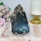Black Tourmaline in Quartz Slab on Stand 14.5cm