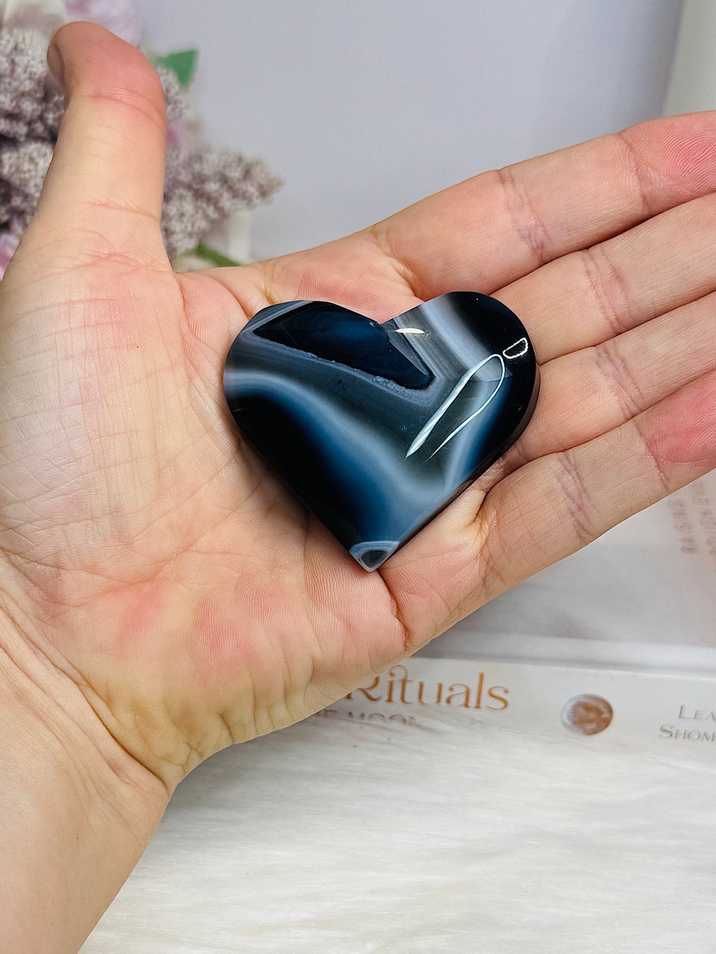 Black Agate Heart 5cm