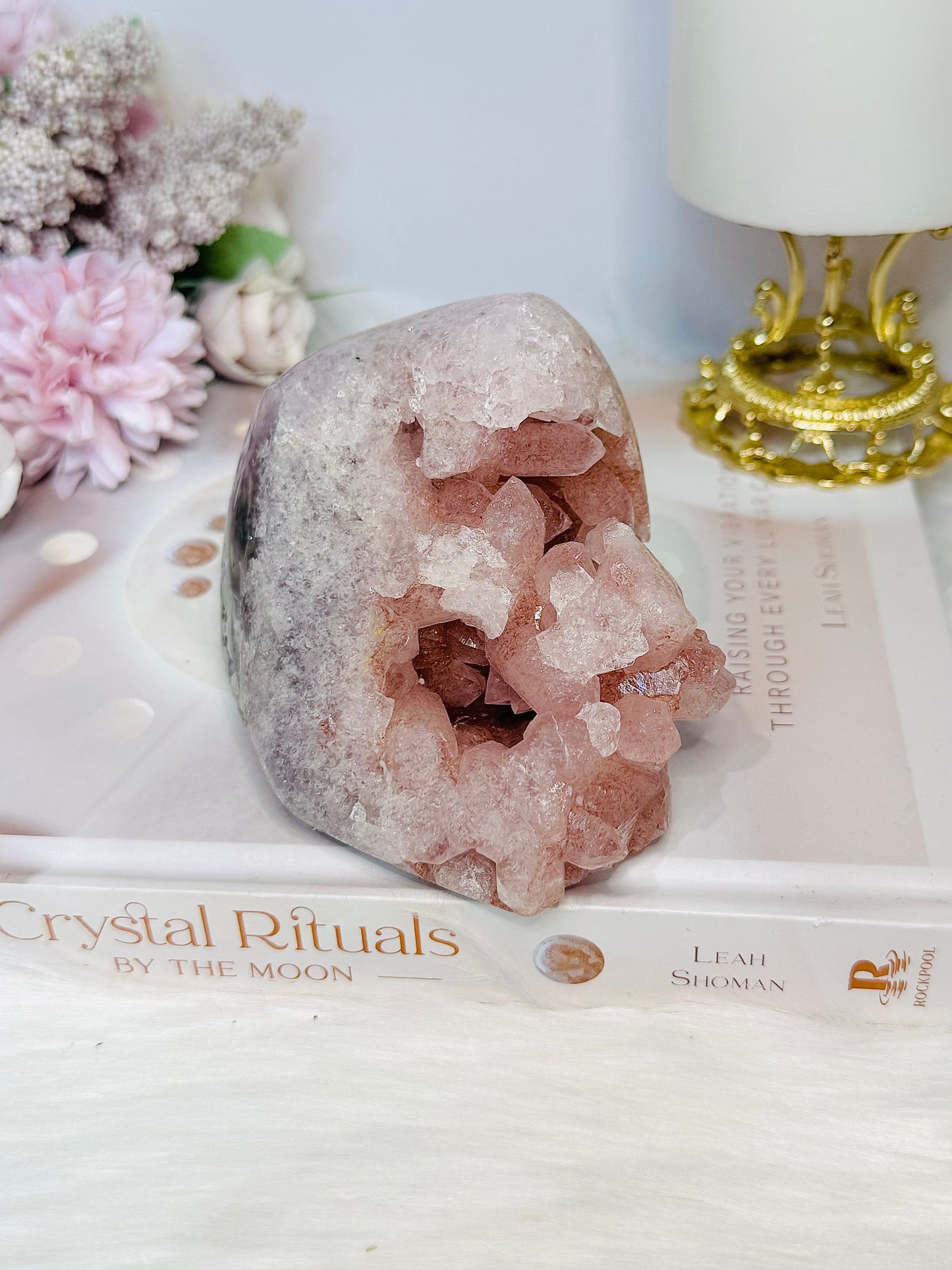 Large Natural Pink Lithium Freeform 11cm 600g