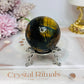 Tigers Eye Sphere with Blue Flash 197g
