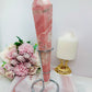 Classy & Fabulous Huge Pink Opal Wand | Obelisk Tower On Silver Stand 27cm