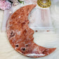 Huge Pink Amethyst Druzy Moon 21cm 1.06KG