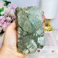 Rare Large Natural Blue Fluorite Specimen with Pyrite Inclusions 12cm 696g