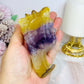Fluorite Carved Dragon 10.5cm