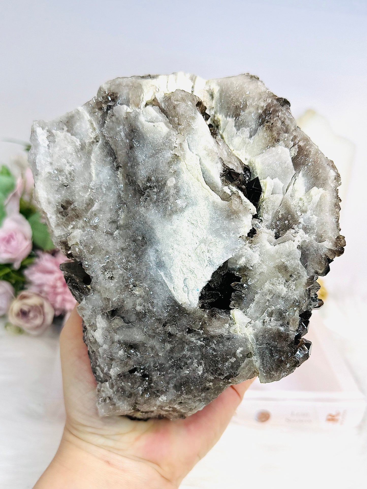 Chunky Large Smokey Quartz Cluster 1.6KG 18cm