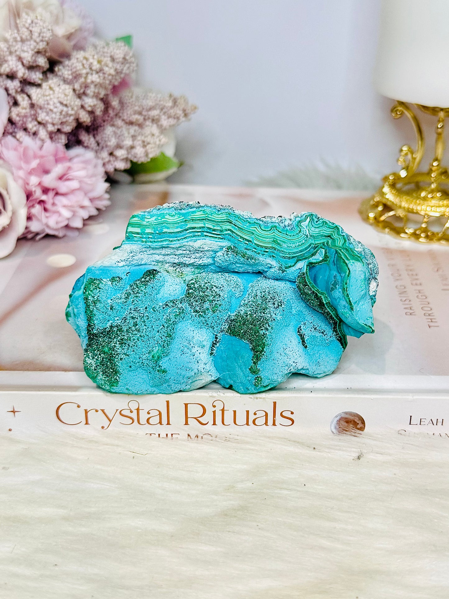Large Malachite | Chrysocolla Natural Freeform 10cm 319g