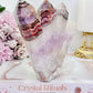 Incredible & Absolutely Gorgeous Large 13cm Amethyst X Mexican Lace Agate 4 Point Tower Just Spectacular