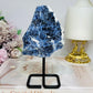 Raw Blue Sodalite On Stand 14cm