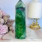 High Grade Incredible Stunning Rainbow Fluorite Tower Full of Clarity & Rainbows 15cm