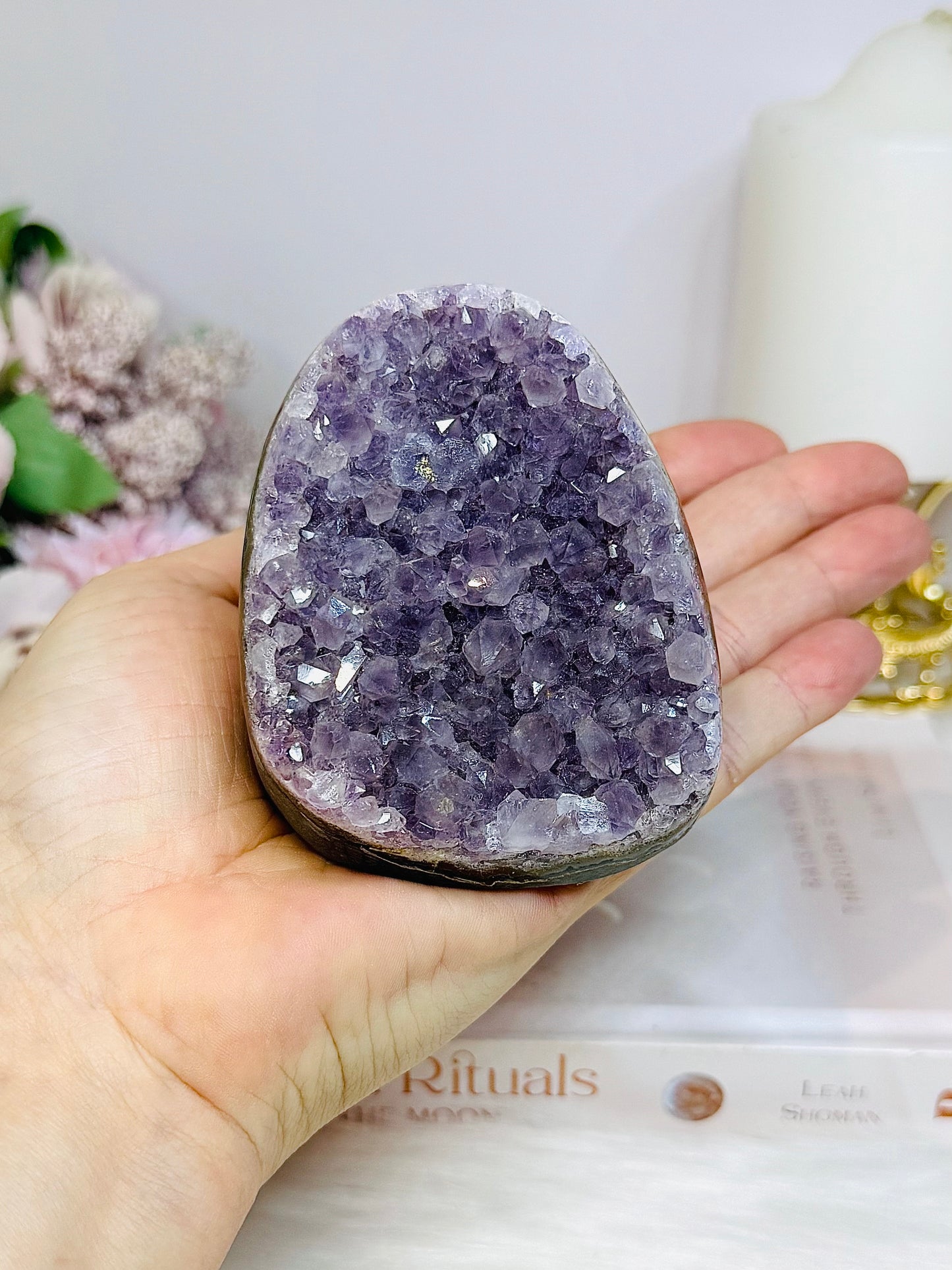 Amethyst Base Cut Cluster 401g