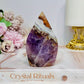Crazy Lace Agate X Amethyst Flame 10cm