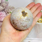 Pink Amethyst Sphere on Stand 417g