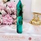 Emotional Healing ~ Absolutely Divine Tall 12cm AAA High Grade Natural Malachite Tower From Congo Simply Spectacular!!