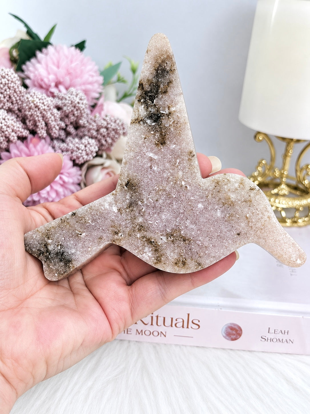Pink Amethyst Chunky Bird 13cm