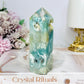Blue Sky Stone Quartz Druzy Tower 11cm
