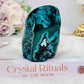 Helps Heal Heartache ~ Stunning Large Malachite |Chrysocolla Polished Natural Freeform 415grams