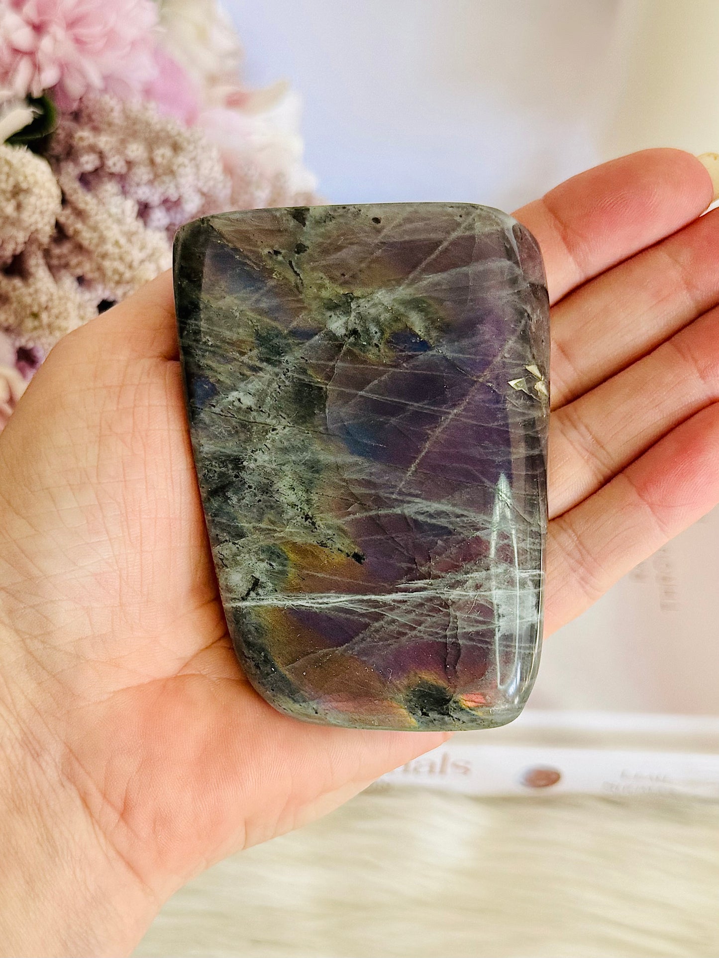 Stunning Labradorite Freeform With Deep Purple Flash 302grams