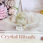 Clear Quartz Cluster Adjustable Ring In Gift Bag From Brazil