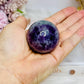 High Grade Fluorite Sphere with Rainbows 145g