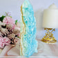 High Grade Divinely Gorgeous Large Natutal Blue Aragonite Chunky Tower 17cm