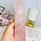 Large Chunky Pink Rose Quartz Tower 1.15KG 21.5cm