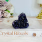 Small Amethyst Cluster Heart
