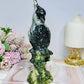 Large Chunky Jade Carved Parrot 20.5cm 770g