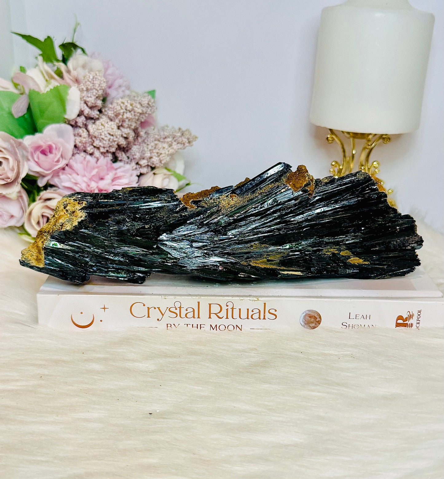 A Collectors Piece ~ Rare Large Vivianite Specimen 22cm 490g